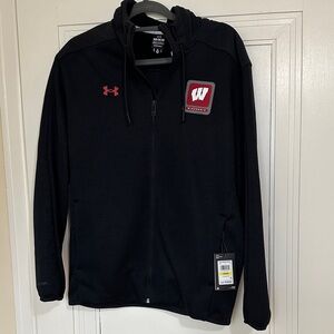 NWT Under Armour Black and Red Performance Jacket